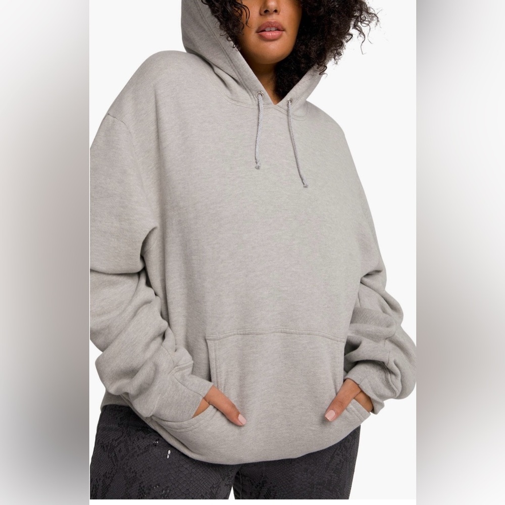 Good American Boyfriend Hoodie Size 6 (3XL)Gray Oversized Sweatshirt Cozy Casual
